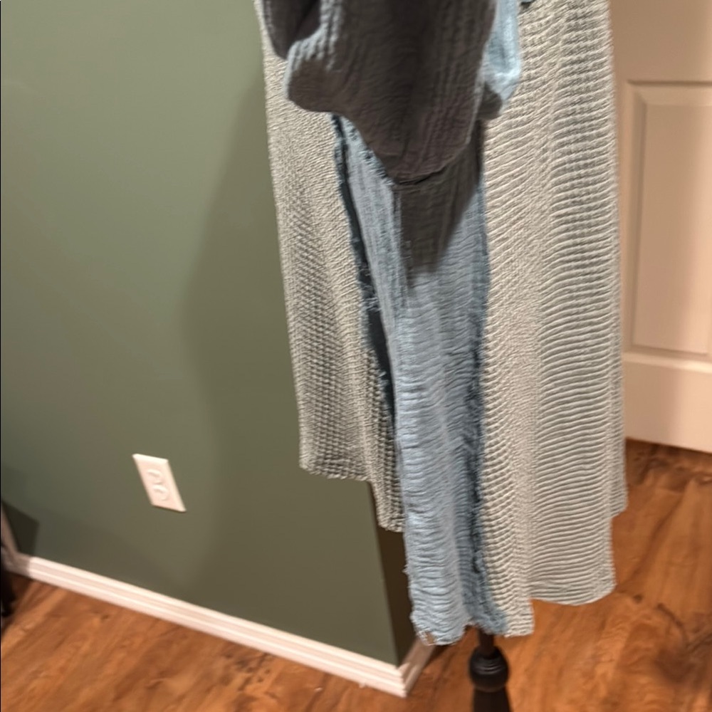POL Women's Blue Waffle Knit Top - Picture 7 of 11